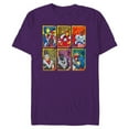 thumbnail image 1 of Marvel Mech Strike: Mechasaurs Avengers Six Armored Heroes - Short Sleeve Blended T-Shirt for Adults - Customized-Purple, 1 of 5