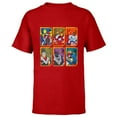 thumbnail image 1 of Marvel Mech Strike: Mechasaurs Avengers Six Armored Heroes - Short Sleeve T-Shirt for Kids - Customized-Red, 1 of 5