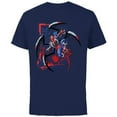 thumbnail image 1 of Marvel Mech Strike: Mechasaurs Avengers Spider-Man Arachno - Short Sleeve Cotton T-Shirt for Adults - Customized-Navy, 1 of 5