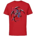 thumbnail image 1 of Marvel Mech Strike: Mechasaurs Avengers Spider-Man Arachno - Short Sleeve Cotton T-Shirt for Adults - Customized-Red, 1 of 5