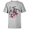 thumbnail image 1 of Marvel Mech Strike: Mechasaurs Avengers Spider-Man Arachno - Short Sleeve T-Shirt for Kids - Customized-Athletic Heather, 1 of 5