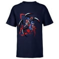thumbnail image 1 of Marvel Mech Strike: Mechasaurs Avengers Spider-Man Arachno - Short Sleeve T-Shirt for Kids - Customized-Navy, 1 of 5
