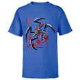 thumbnail image 1 of Marvel Mech Strike: Mechasaurs Avengers Spider-Man Arachno - Short Sleeve T-Shirt for Kids - Customized-Royal, 1 of 5
