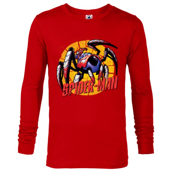 Marvel Mech Strike: Mechasaurs Avengers Spider-Man Mech - Long Sleeve T-Shirt for Men - Customized-New Red