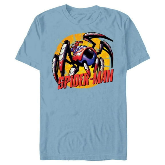 Marvel Mech Strike: Mechasaurs Avengers Spider-Man Mech - Short Sleeve Blended T-Shirt for Adults - Customized-Ocean Blue