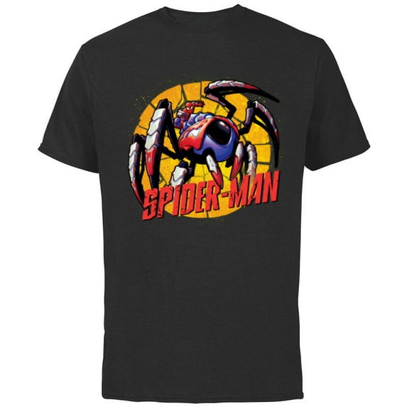 Marvel Mech Strike: Mechasaurs Avengers Spider-Man Mech - Short Sleeve Cotton T-Shirt for Adults - Customized-Black