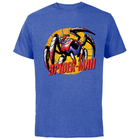 Marvel Mech Strike: Mechasaurs Avengers Spider-Man Mech - Short Sleeve Cotton T-Shirt for Adults - Customized-Royal Heather