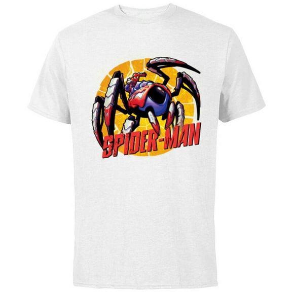 Marvel Mech Strike: Mechasaurs Avengers Spider-Man Mech - Short Sleeve Cotton T-Shirt for Adults - Customized-White