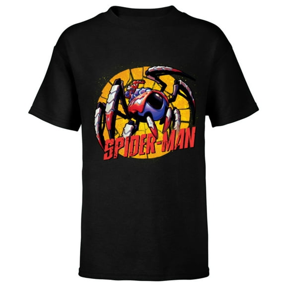 Marvel Mech Strike: Mechasaurs Avengers Spider-Man Mech - Short Sleeve T-Shirt for Kids - Customized-Black