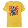 thumbnail image 1 of Marvel Mech Strike: Mechasaurs Avengers Ultron Primeval - Short Sleeve Blended T-Shirt for Adults - Customized-Yellow, 1 of 5
