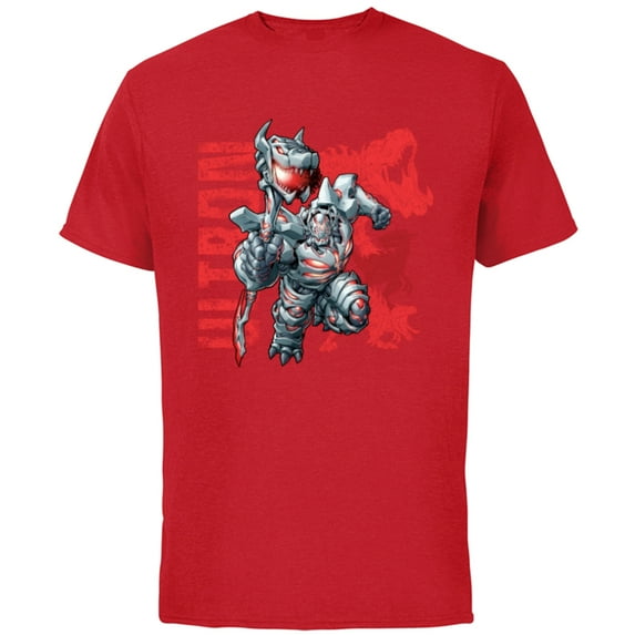 Marvel Mech Strike: Mechasaurs Avengers Ultron Primeval - Short Sleeve Cotton T-Shirt for Adults - Customized-Red