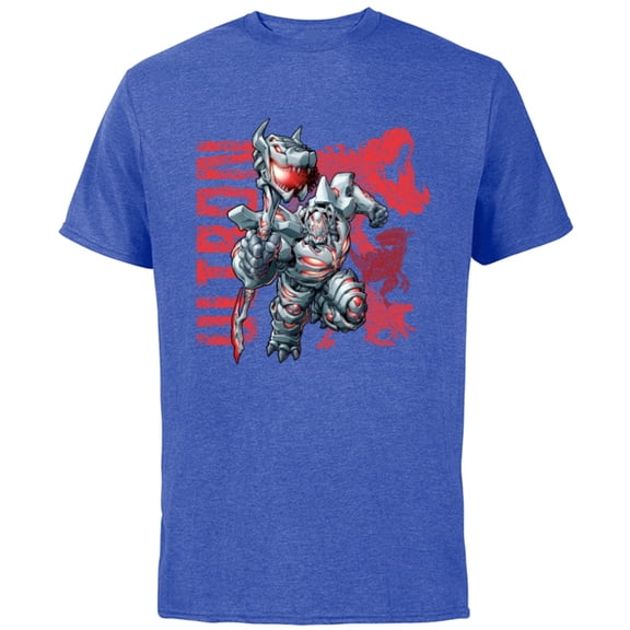 Marvel Mech Strike: Mechasaurs Avengers Ultron Primeval - Short Sleeve Cotton T-Shirt for Adults - Customized-Royal Heather