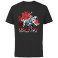 thumbnail image 1 of Marvel Mech Strike: Mechasaurs Avengers Ultron R4PTORS T-R3X - Short Sleeve Cotton T-Shirt for Adults - Customized-Black, 1 of 5