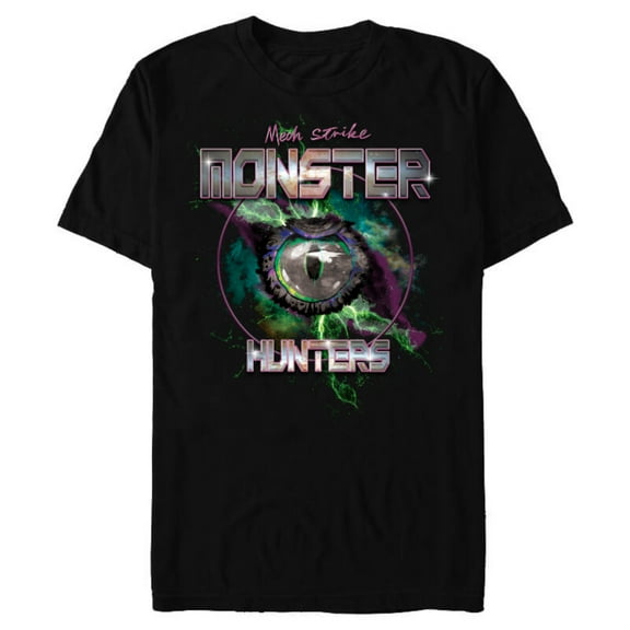 Marvel Mech Strike: Monster Hunters Eye - Short Sleeve Blended T-Shirt for Adults - Customized-Black