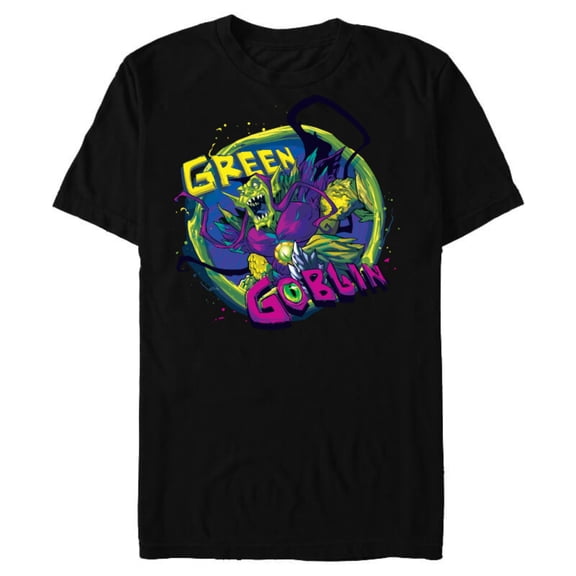Marvel Mech Strike: Monster Hunters Green Goblin - Short Sleeve Blended T-Shirt for Adults - Customized-Black