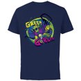 thumbnail image 1 of Marvel Mech Strike: Monster Hunters Green Goblin - Short Sleeve Cotton T-Shirt for Adults - Customized-Navy, 1 of 5