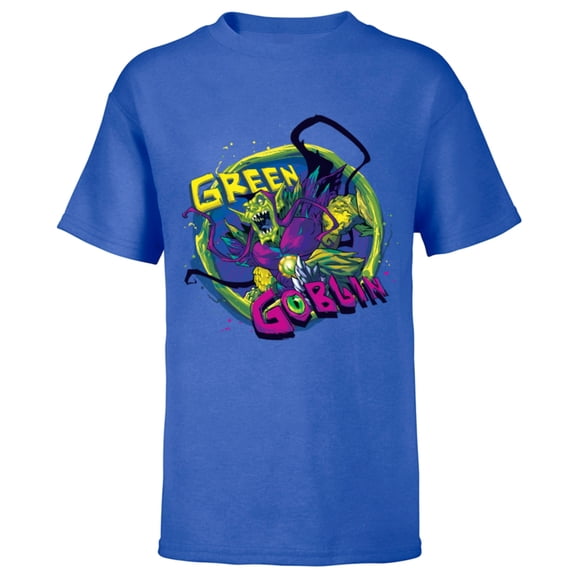 Marvel Mech Strike: Monster Hunters Green Goblin - Short Sleeve T-Shirt for Kids - Customized-Royal