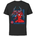 thumbnail image 1 of Marvel Mech Strike: Monster Hunters Spider-Man Mech Up - Short Sleeve Cotton T-Shirt for Adults - Customized-Black, 1 of 5