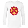 thumbnail image 1 of Marvel Melting X-Men Logo Paint Drip - Long Sleeve T-Shirt for Men - Customized-White, 1 of 5