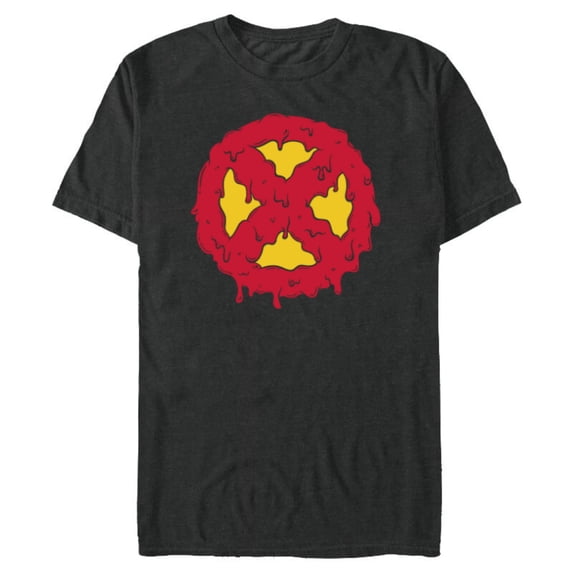 Marvel Melting X-Men Logo Paint Drip - Short Sleeve Blended T-Shirt for Adults - Customized-Dark Heather