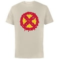 thumbnail image 1 of Marvel Melting X-Men Logo Paint Drip - Short Sleeve Cotton T-Shirt for Adults - Customized-Natural, 1 of 5