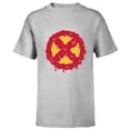thumbnail image 1 of Marvel Melting X-Men Logo Paint Drip - Short Sleeve T-Shirt for Kids - Customized-Athletic Heather, 1 of 5