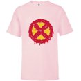 thumbnail image 1 of Marvel Melting X-Men Logo Paint Drip - Short Sleeve T-Shirt for Kids - Customized-Soft Pink, 1 of 5