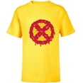 thumbnail image 1 of Marvel Melting X-Men Logo Paint Drip - Short Sleeve T-Shirt for Kids - Customized-Yellow, 1 of 5