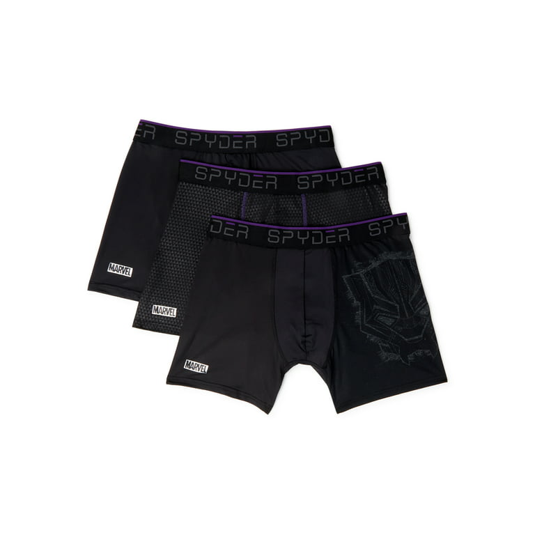 SPYDER Performance Mesh Mens Boxer Briefs Sports Underwear 3 Pack For Men  (Medium, Black/Red/Grey) 