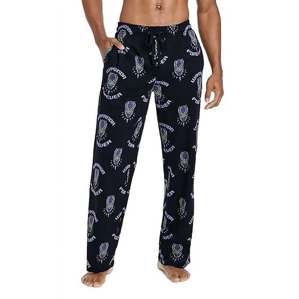 Marvel Men s Black Panther Wakanda Forever AOP Sleep Pajama Pants