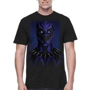 Marvel Mens Black Panther lurking darkness-1 graphic tee