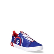 Marvel Men’s Captain America Low Top Lace-Up Sneakers, Sizes 7-13