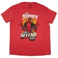 thumbnail image 1 of Marvel Men's Deadpool I'm Sorry Did I Offend You Adult Short Sleeve T-Shirt, 1 of 5