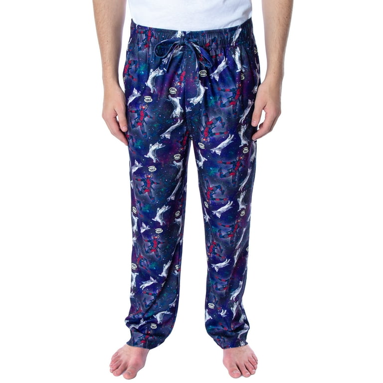 Marvel Men s Deadpool and Kittens In Space Sleep Lounge Pajama Pants Walmart