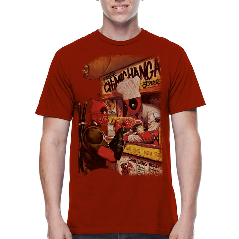  Marvel Deadpool Comic Chimichangas Wanted Poster T-Shirt :  Clothing, Shoes & Jewelry
