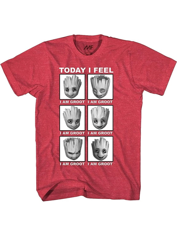Marvel Men's Guardians Of The Galaxy I Am Groot Today I Feel T-Shirt, 3X-Large