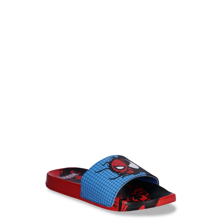 Marvel Men s Spider Man Graphic Soccer Slides