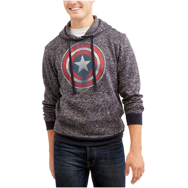 Marvel Men's Sweater Fleece Jacket
