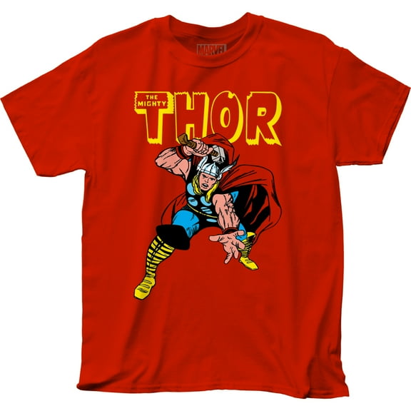 Men's Thor War Hammer T-Shirt Red L
