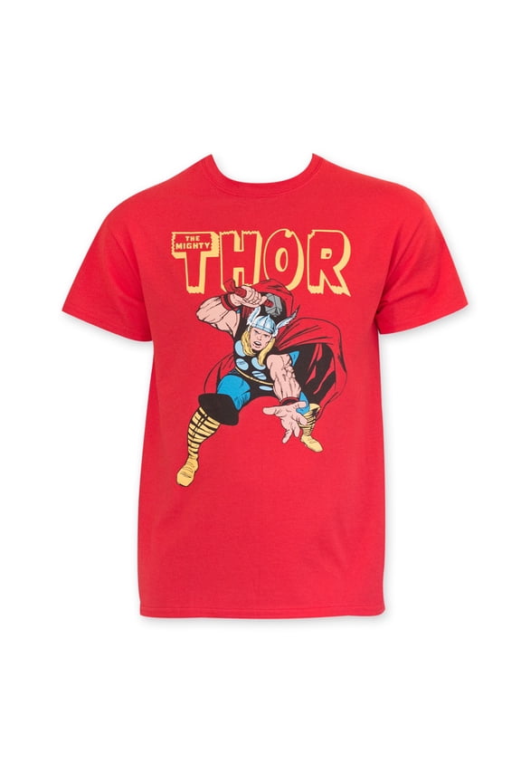 Marvel Men's Thor War Hammer T-Shirt Red S