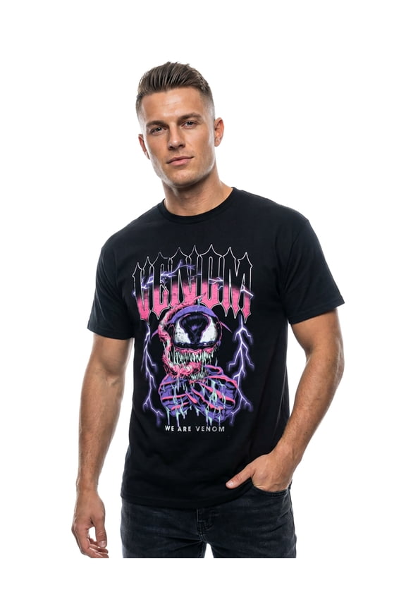 Marvel Men's Venom Anti-Hero Symbiot We Are Venom Razor Teeth Adult Short Sleeve T-Shirt