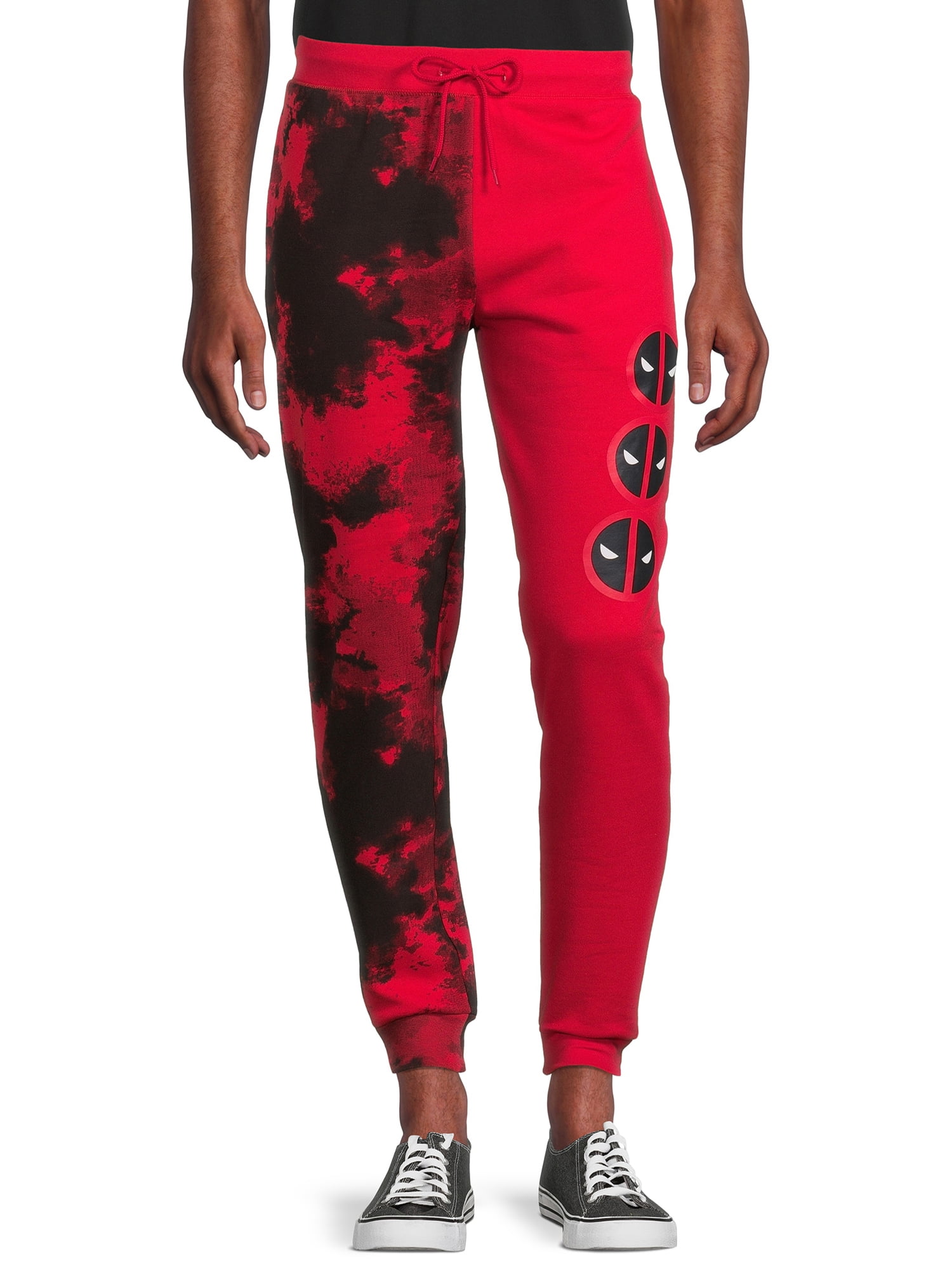 Marvel Men's Washed Deadpool Max Eff Graphic Jogger Pants, Sizes S-3X