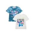 thumbnail image 1 of Disney Stitch Boys Graphic Short Sleeve T-Shirt, 2-Pack, Sizes 4-20, 1 of 3