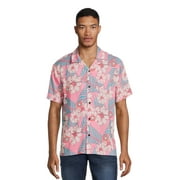 Marvel Men’s and Big Men’s Floral Button Up Shirt with Short Sleeves, Sizes S-3XL