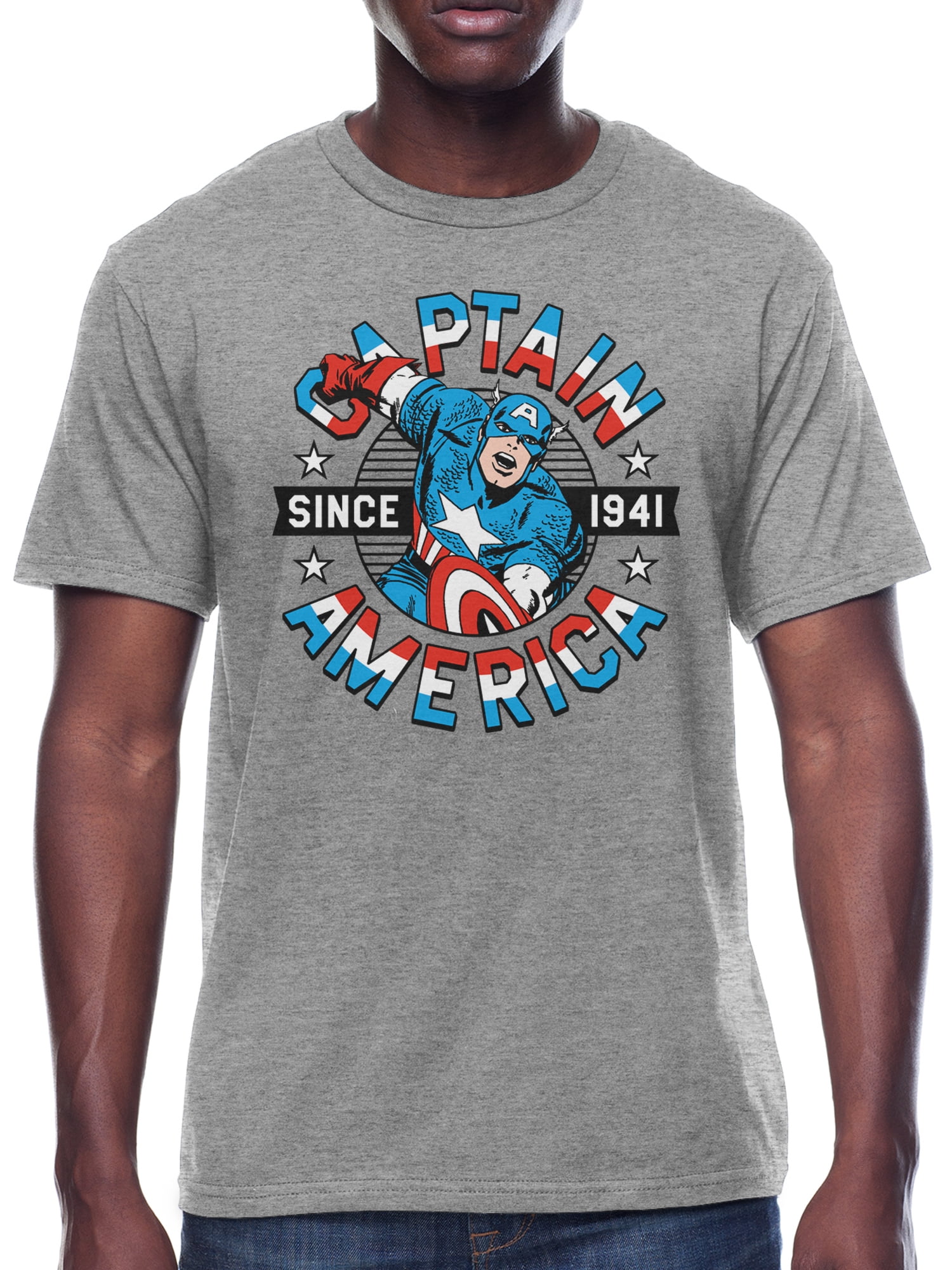 Captain america t shirt 3xl sales