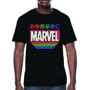 Marvel, Men's & Big Men's Pride Rainbow Colors Graphic T-Shirt, Sizes S-3XL, Pride Heroes