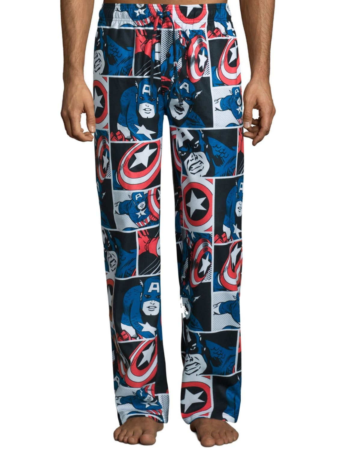 Marvel Mens Classic Captain America Flannel Sleep Pants Pajama Bottoms XXL