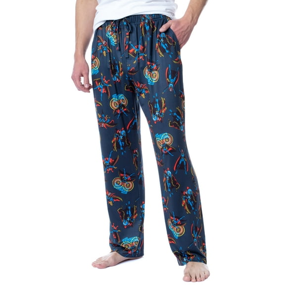 Marvel Mens' Classic Doctor Strange Comic Tossed Print Pajama Pants