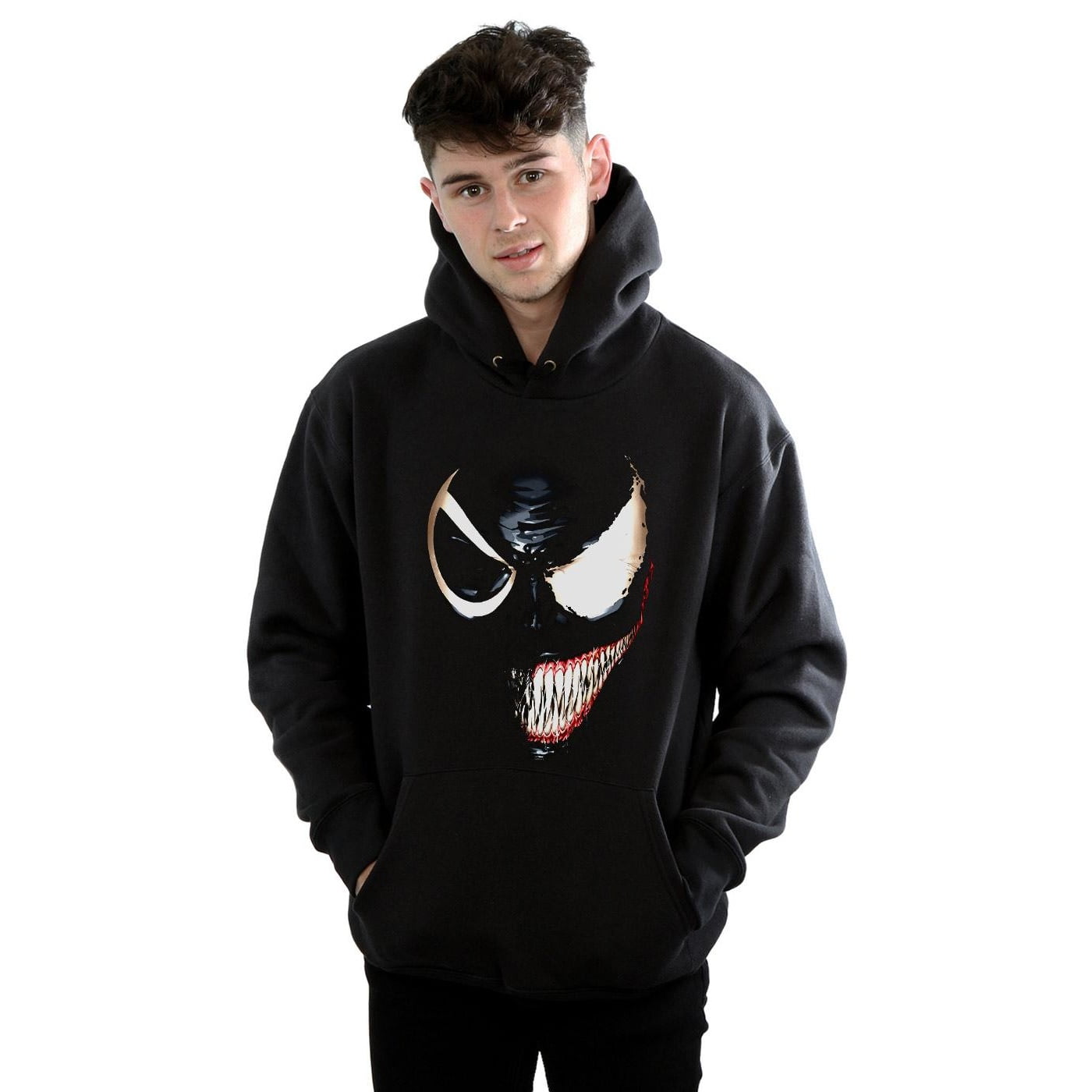 Marvel Mens Venom Split Face Hoodie - Walmart.com