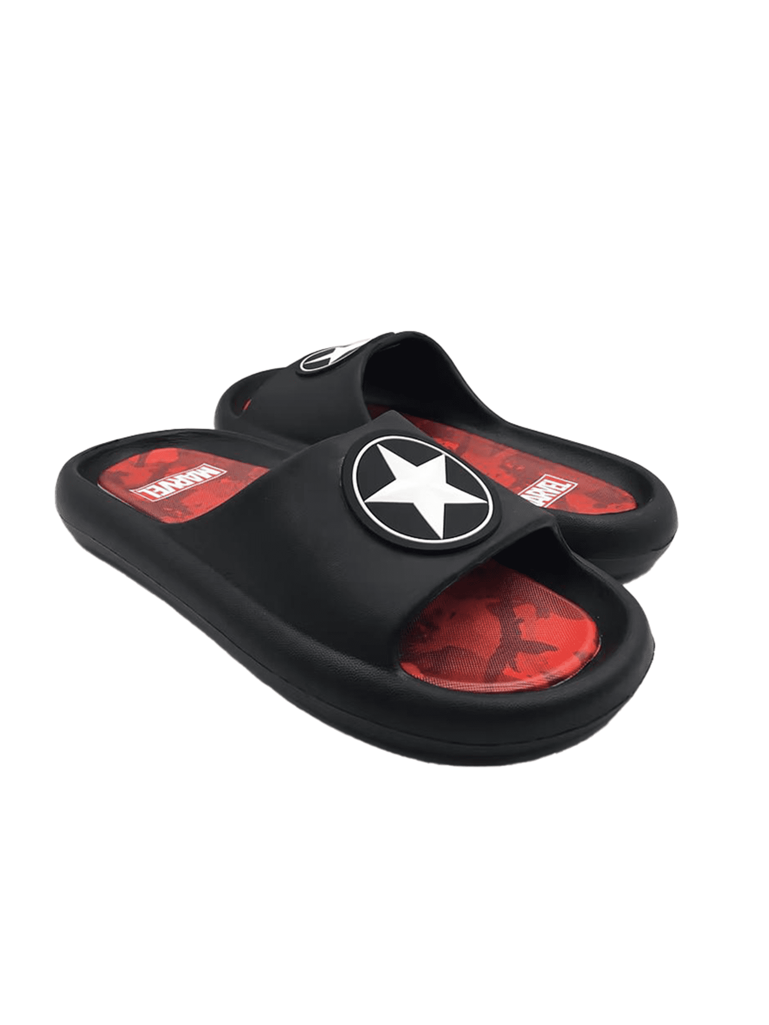 Marvel Mens Winter Soldier Comfort Slide Sandal Sizes 7 13